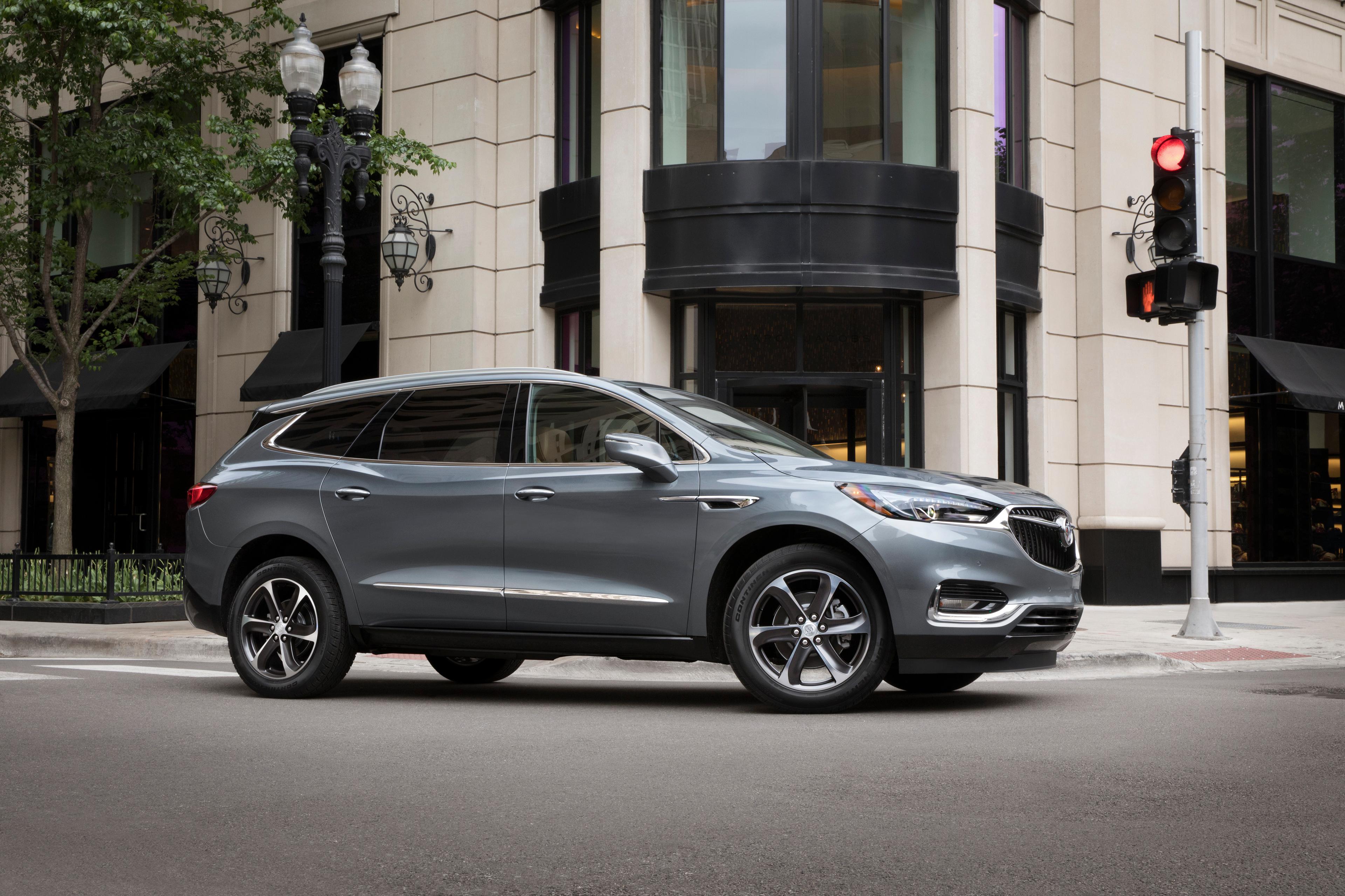 A silver Enclave courtesy of Buick. 