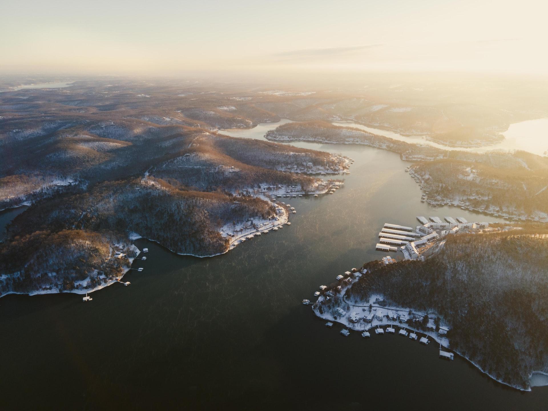 Aerial view of Lake of the Ozark
