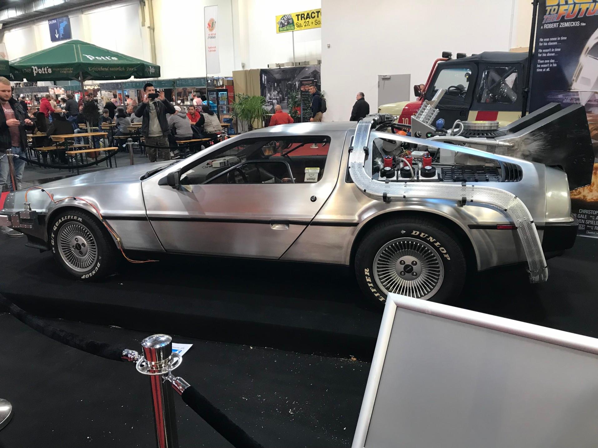 The DeLorean from ‘Back to the Future’ on display