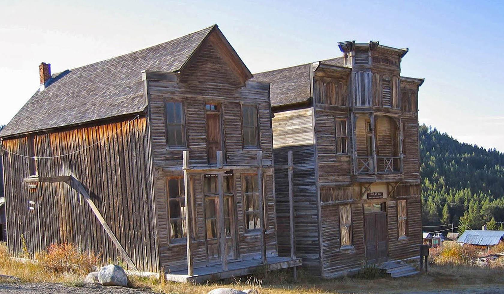 Abandoned Buildings, Elkhorn State Park, Montana