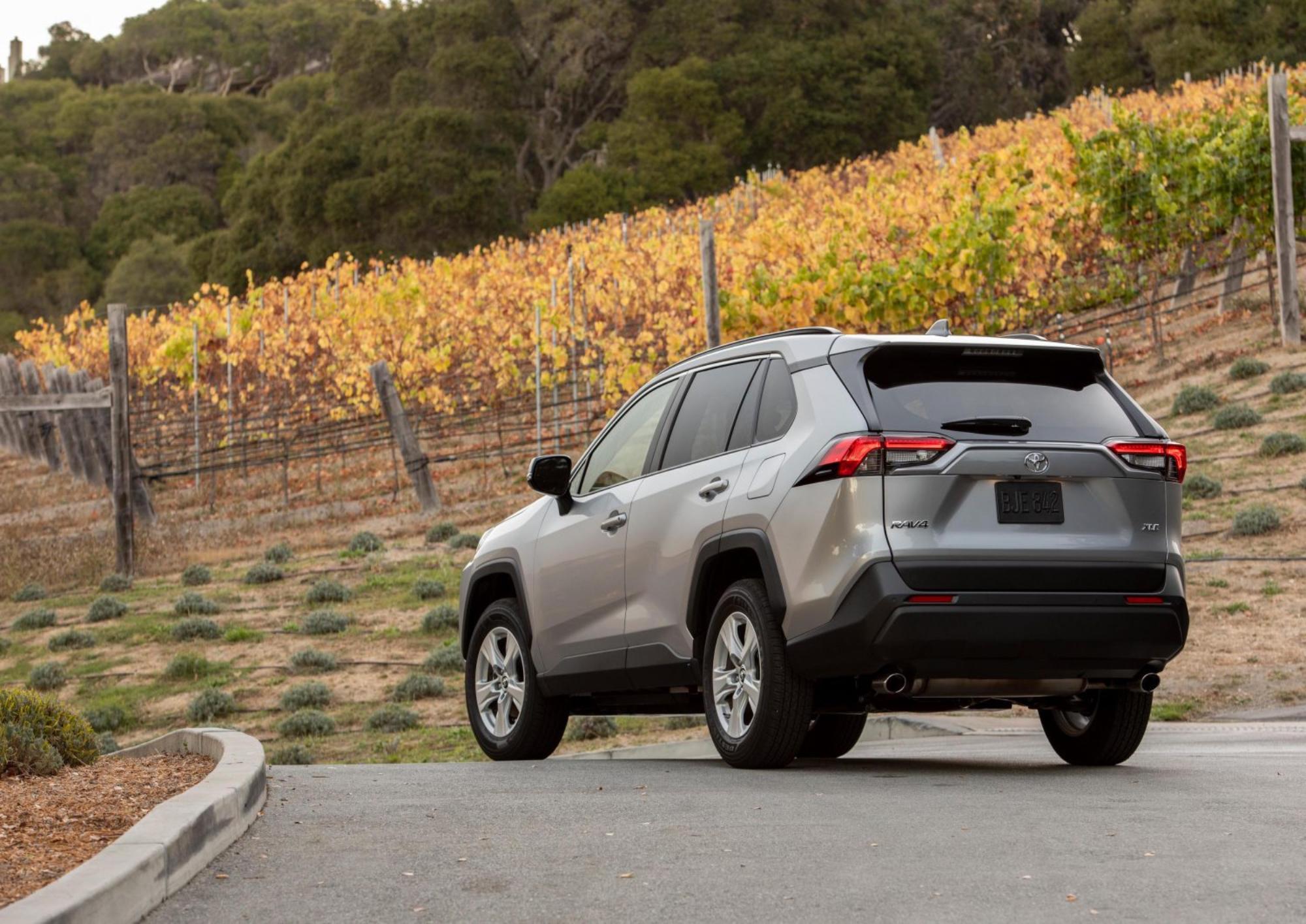The 2021 Toyota RAV4 offers great features and a spacious interior for a decent price.