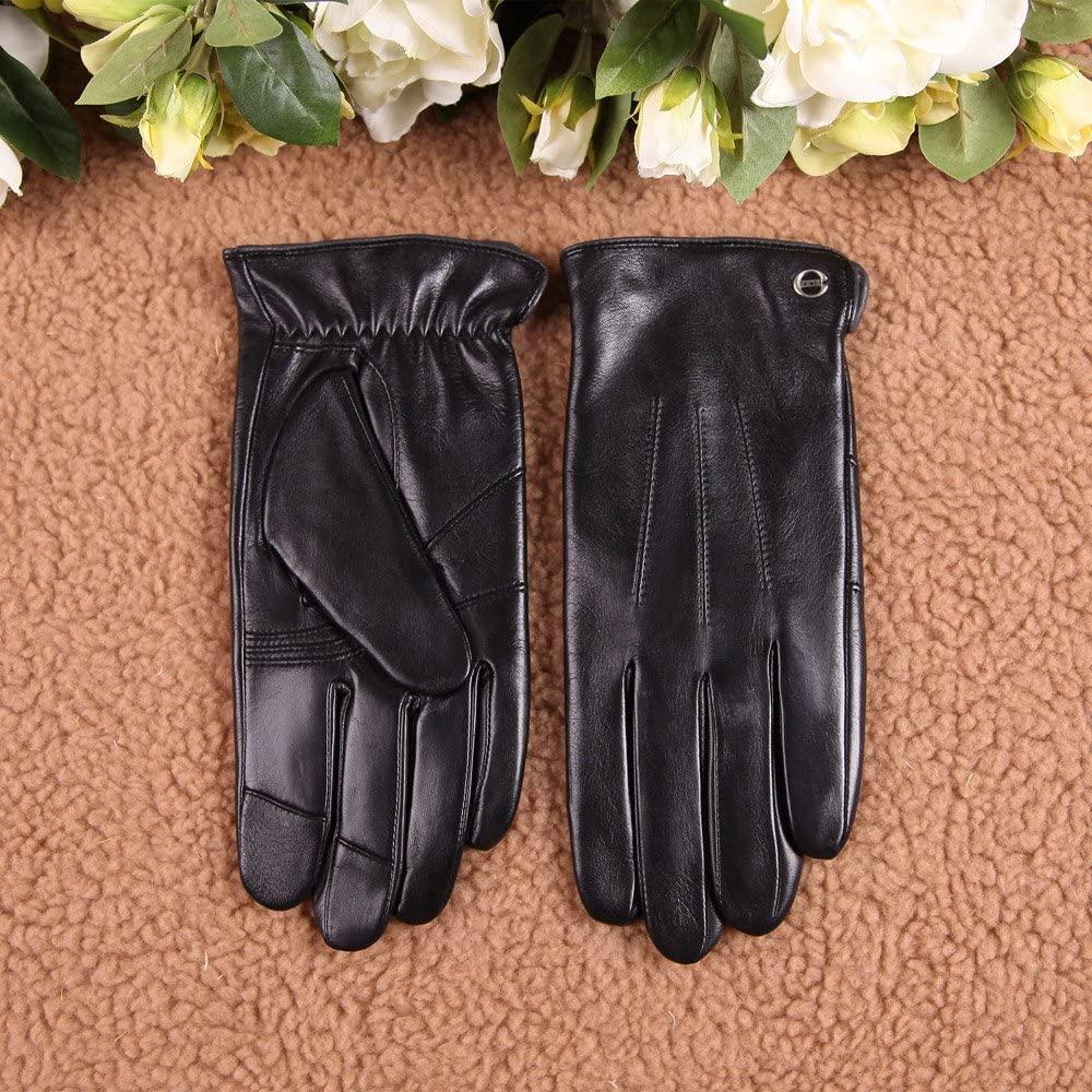 ELMA winter leather gloves for men