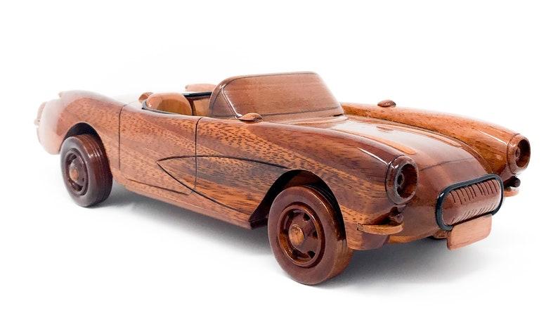 Corvette convertible wooden model