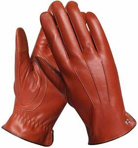 ELMA winter leather gloves for men