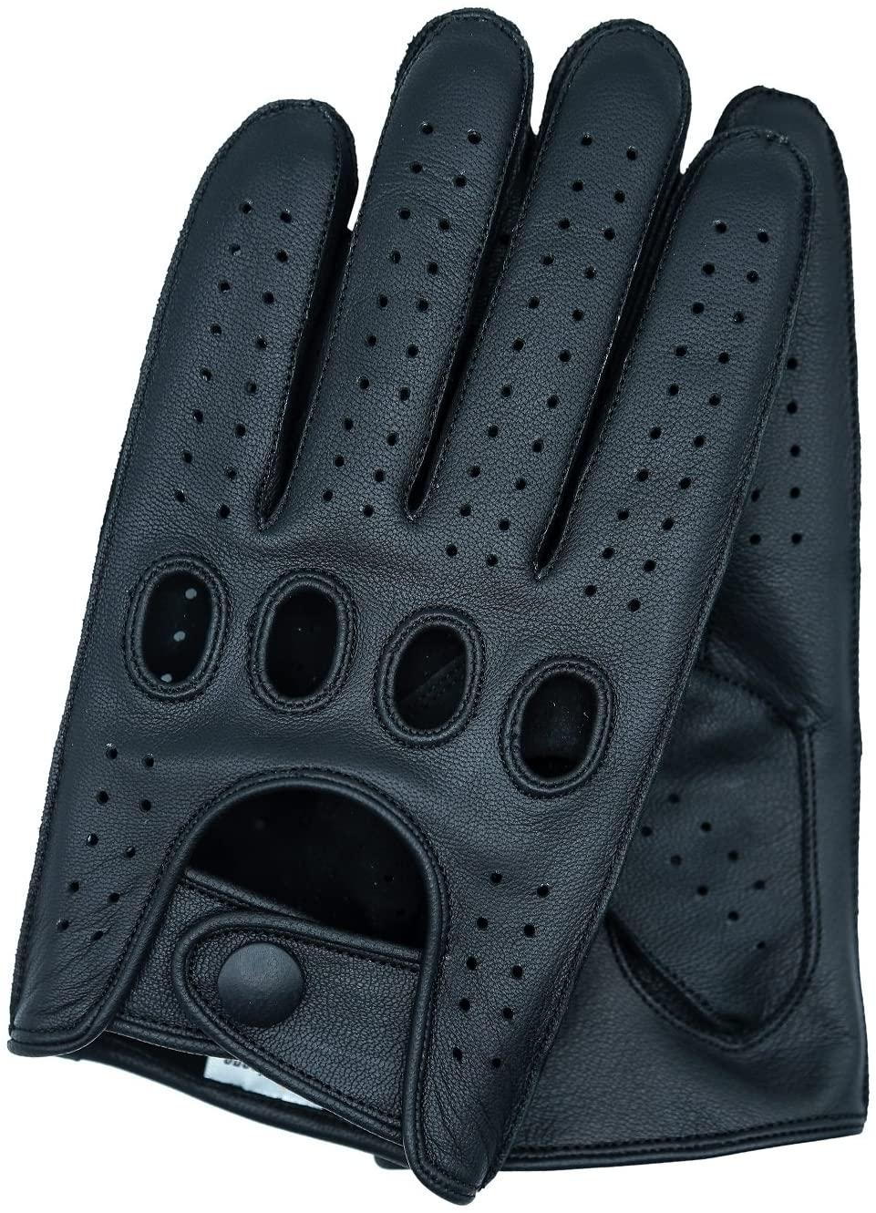 Riparo Men’s Genuine Leather Riding Gloves