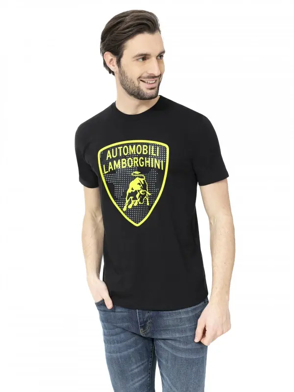 Automobili Lamborghini Camouflage Shield T- shirt