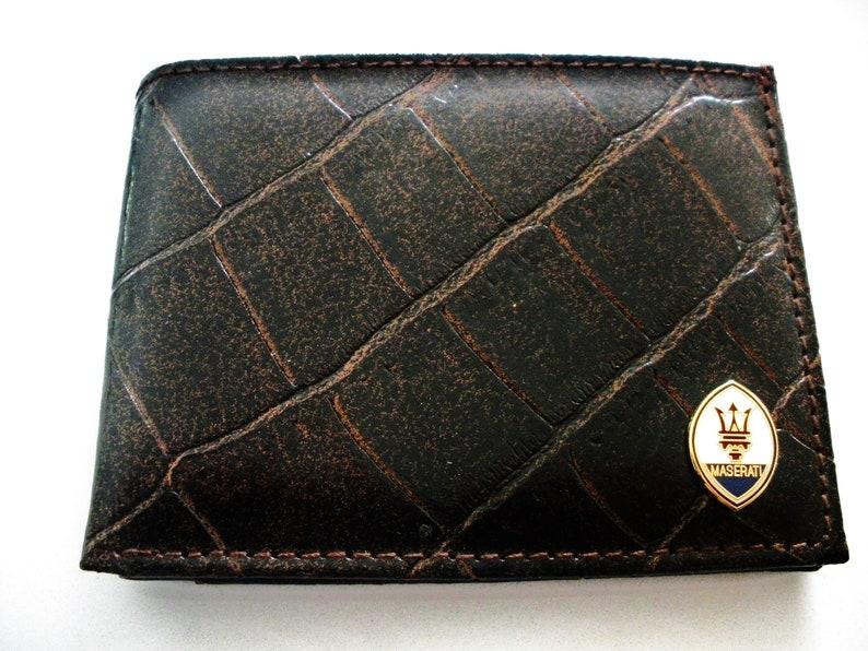 Maserati leather wallet
