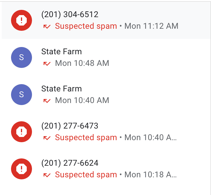 Otto Car Insurance article screenshot of spam calls