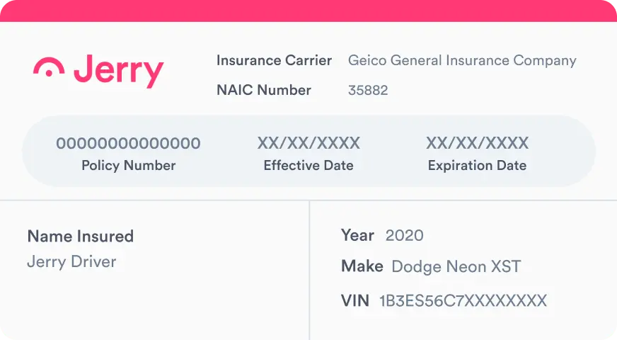 Insurance Card Example 1